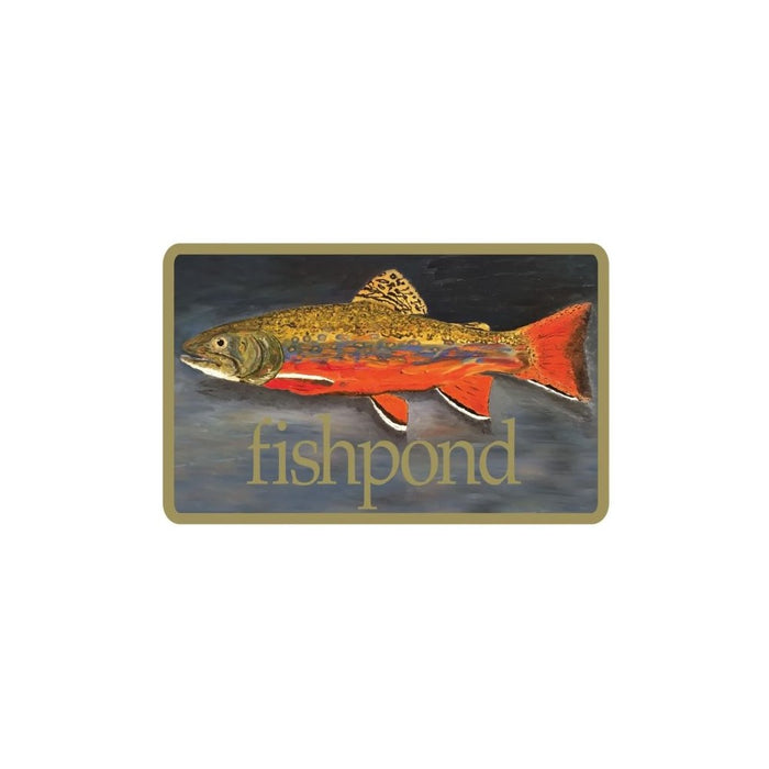 Fishpond 5" Brookie Sticker