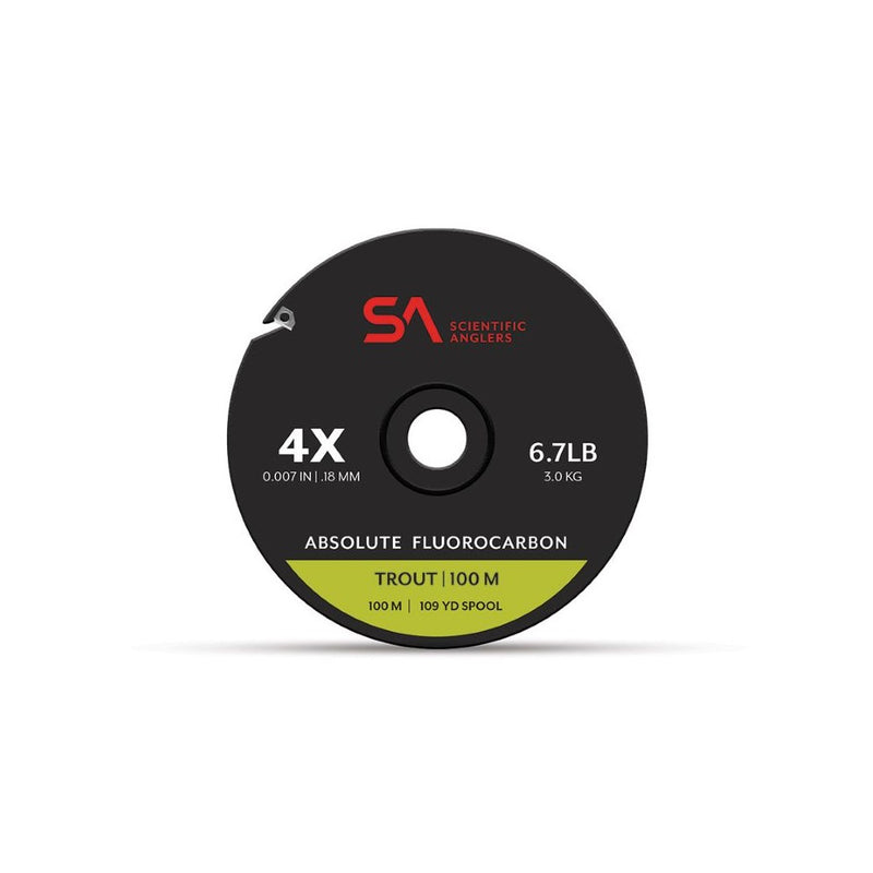SA Absolute Fluorocarbon Tippet, 100M