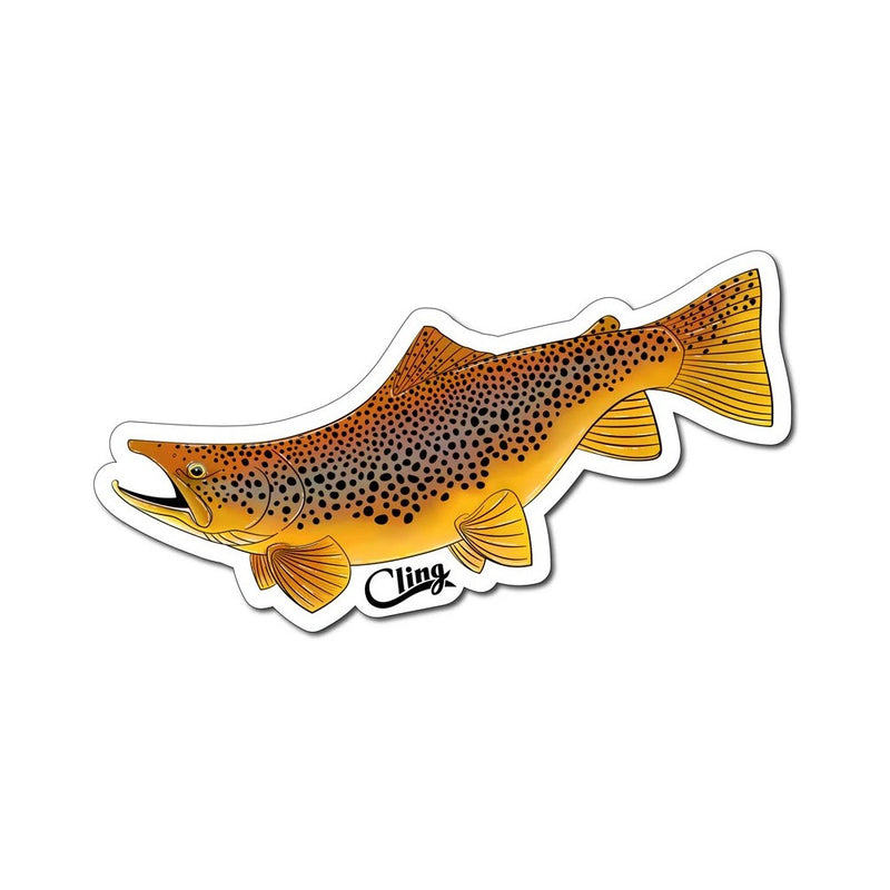 Cling Striking Brown Decal