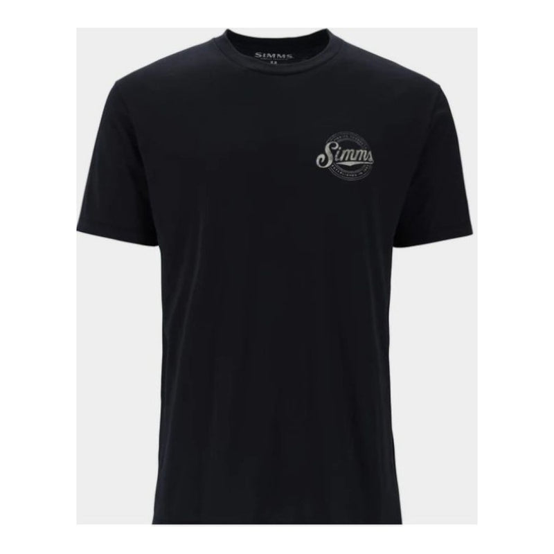 Simms Circle Lockup T-Shirt, Black