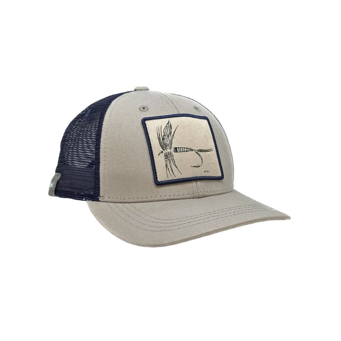 HAT: FEATHER DRY FLY, NAVY - RYW