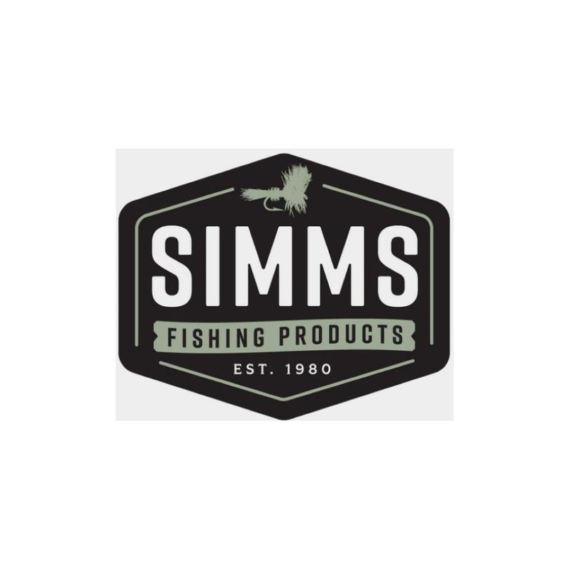 Simms Fly Patch Sticker, Black