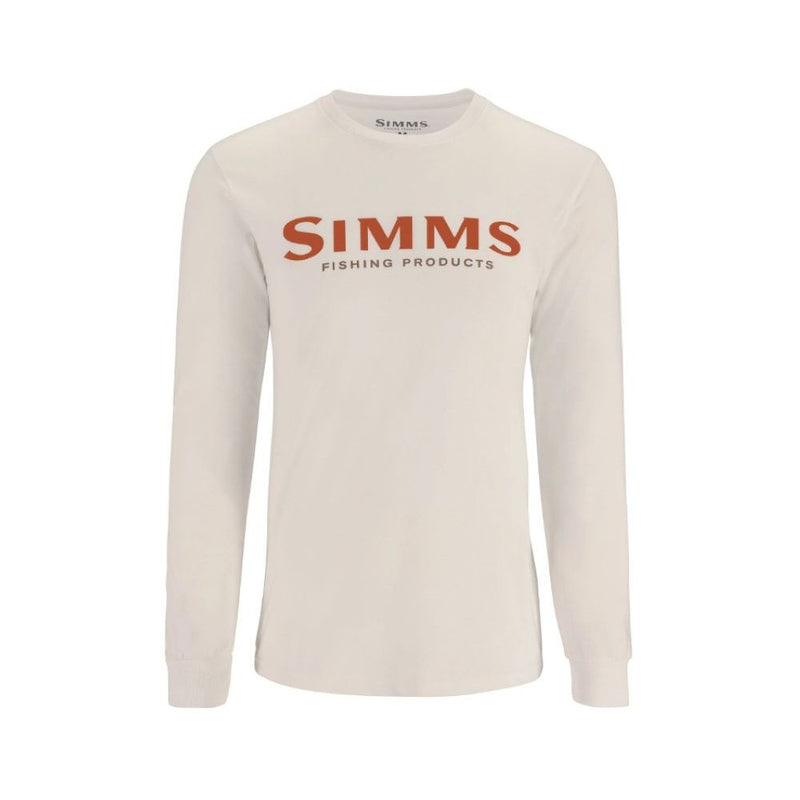 Simms Logo LS T-Shirt, Natural