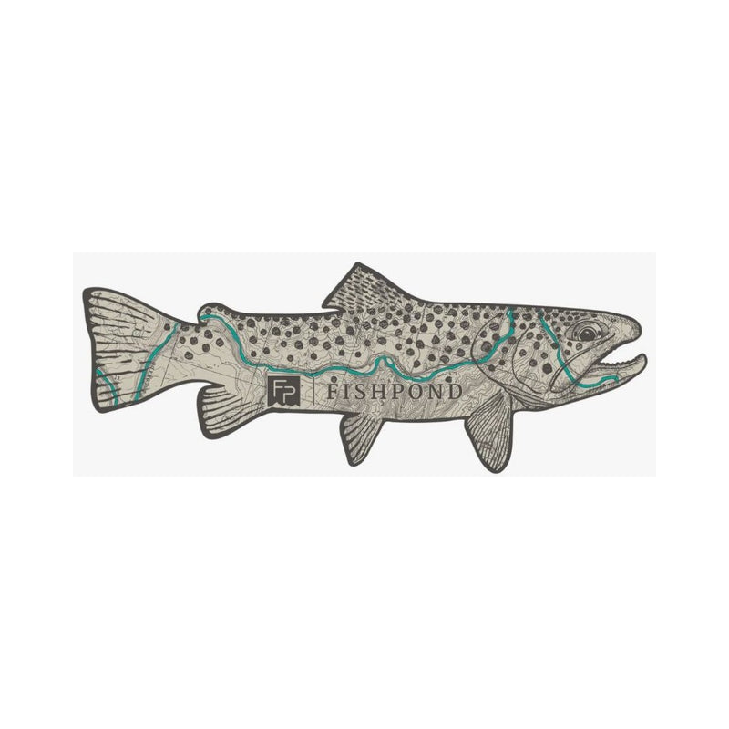 Fishpond Topo Trout Sticker