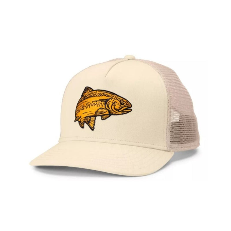 Orvis Trout Trucker Hat, Pale Stone
