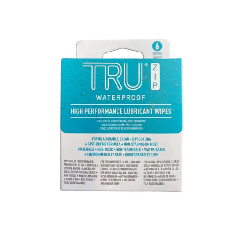Truzip Lubrication Wipes, 6 Pack