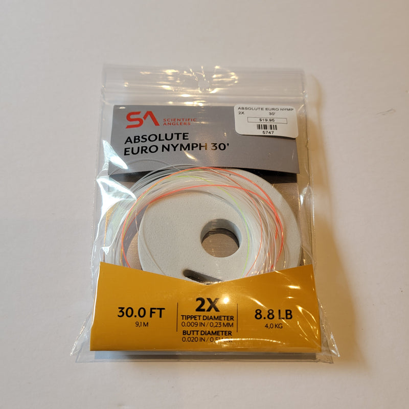 SA Absolute Euro Nymph Leader, 30'
