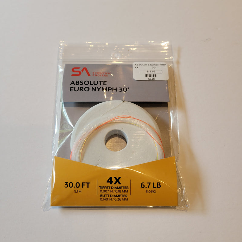 SA Absolute Euro Nymph Leader, 30'