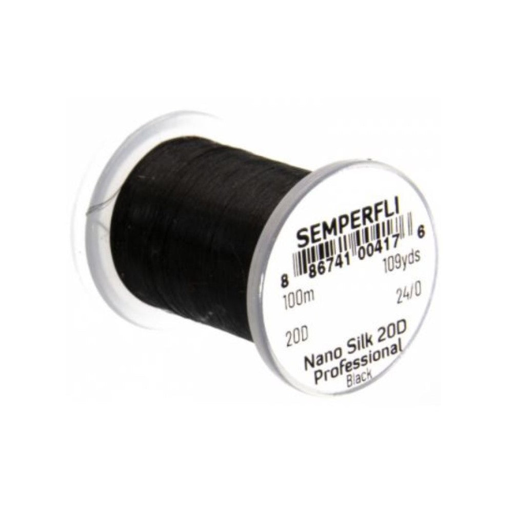 Semperfli Nano Silk Pro 24/0 20D - Black
